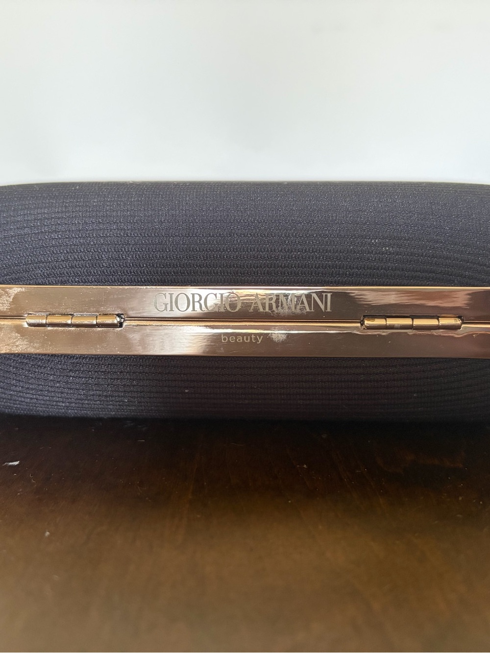 Giorgio Armani Black Clutch with Gold Hardware - Picture 5 of 6